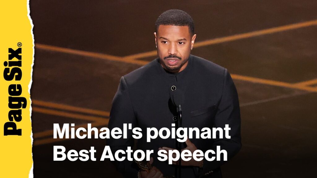 Michael B. Jordan delivers poignant speech after winning Best Actor at 2026 Academy Awards