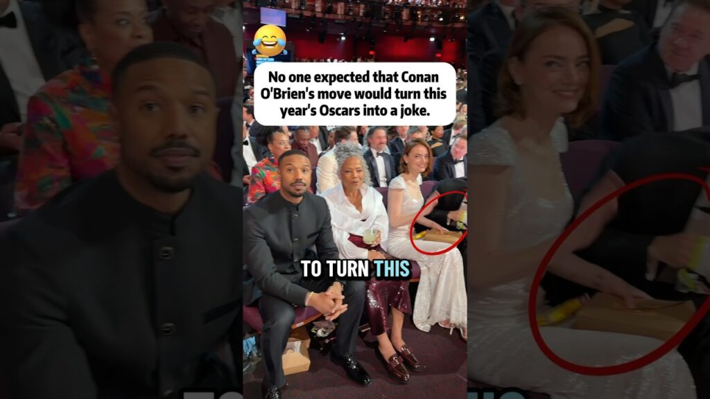 Did you notice the box in Emma Stone' s hands? No one realized that one of Conan O' Brien' s moves