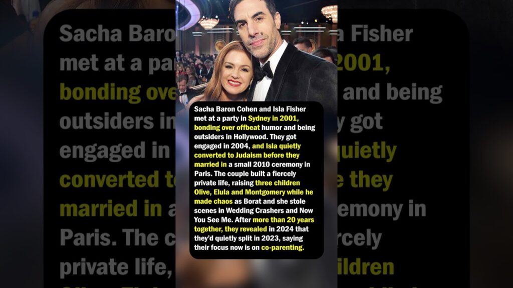 Sacha Baron Cohen & Isla Fisher’s Long, Low‑Key Love Story