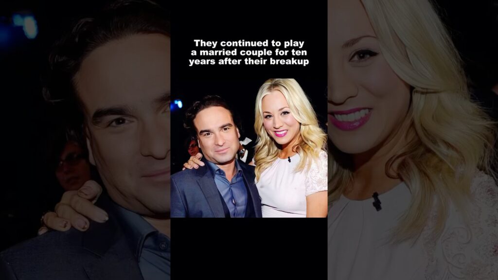 They continued to play a married couple for ten years after their breakup. #kaleycuoco