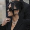 Kim Kardashian leaves the justice palace after testifying, regarding a robbery of millions of dollars in jewels from her Paris hotel room in 2016, in Paris, Tuesday, May 13, 2025.