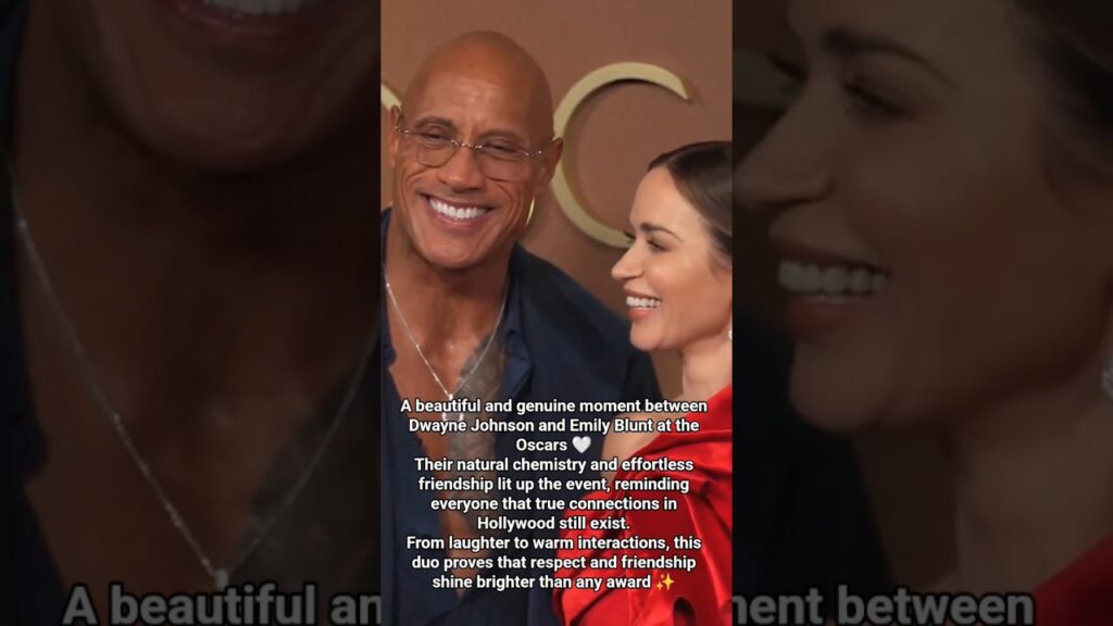 Dwayne Johnson & Emily Blunt’s Heartwarming Oscars Moment 💫 #dwaynejohnson #oscar #therock Dwayne Johnson & Emily Blunt’s Heartwarming Oscars Moment 💫 #dwaynejohnson #oscar #therock