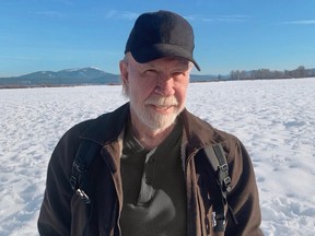 Chuck Norris in snowy Chester, California.