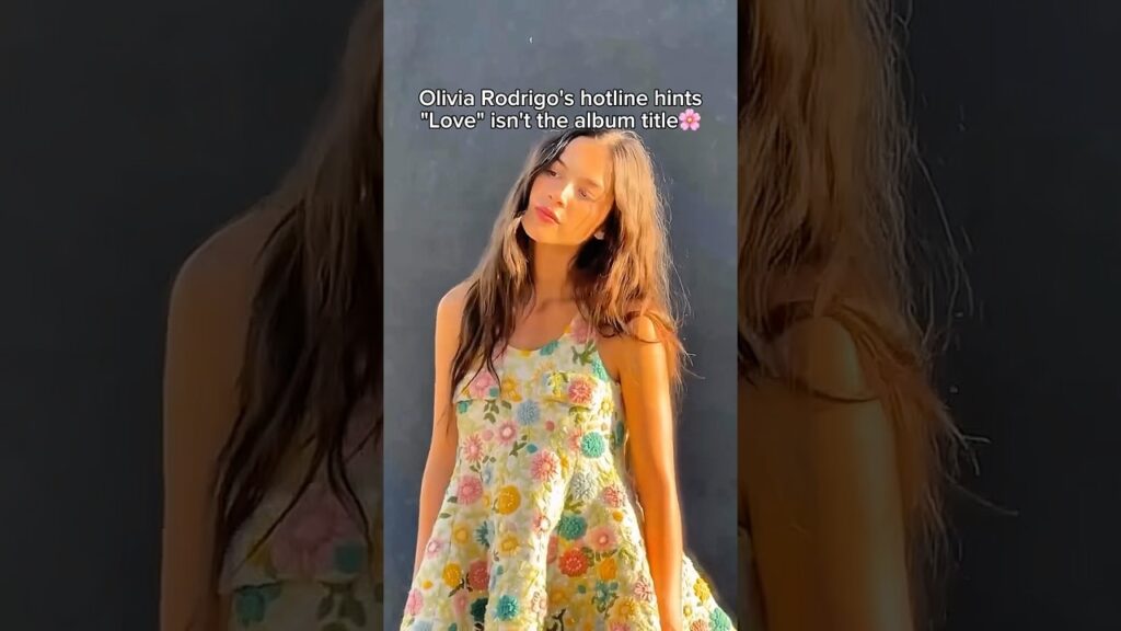 Olivia Rodrigo's NEW ALBUM Title isn't Love?? #celebrity