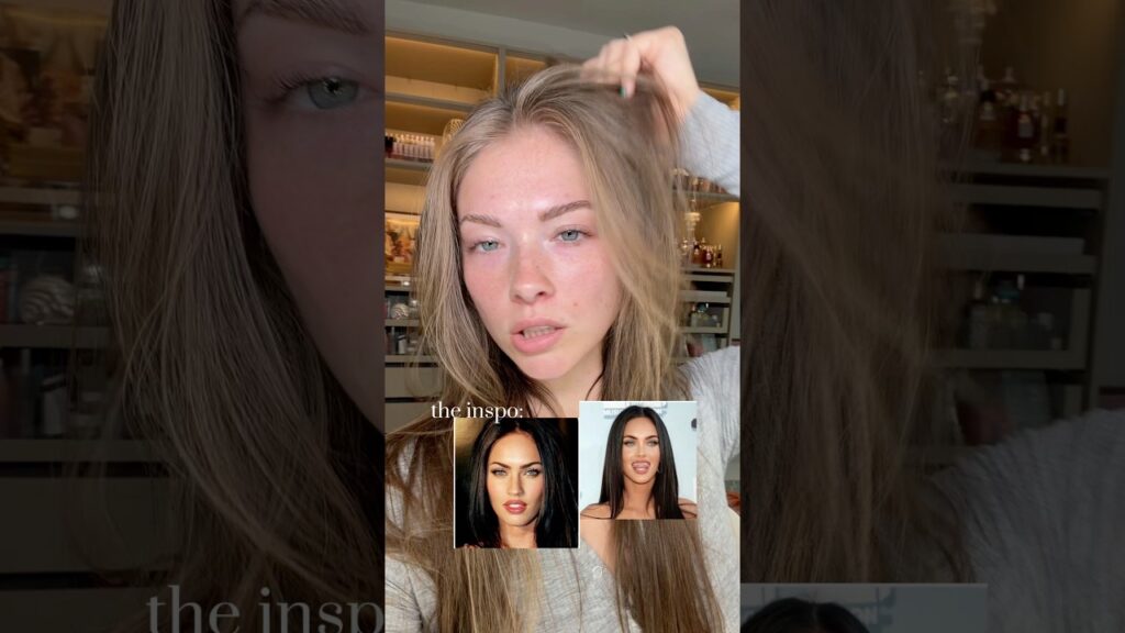 wanted to dye my hair darker and knew what had to be done… #meganfox #makeupinspo #trending