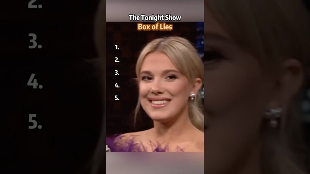 The Tonight Show Box of Lies #MillieBobbyBrown #EmmaStone #HalleBerry #TonightShow #JimmyFallon