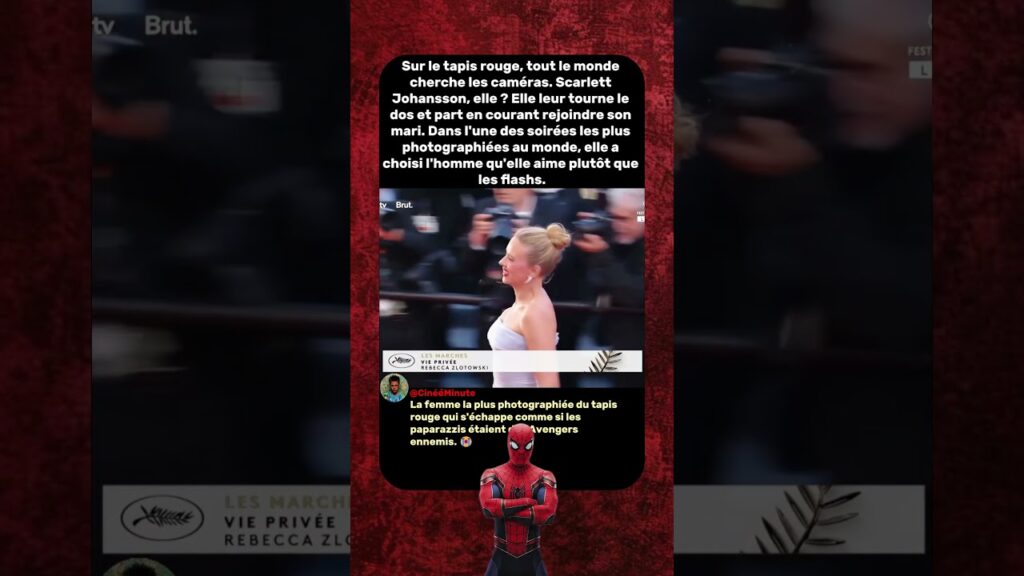 Scarlett Johansson Fuit les Caméras Pour Son Mari 😩 | Tapis Rouge Scarlett Johansson Fuit les Caméras Pour Son Mari 😩 | Tapis Rouge