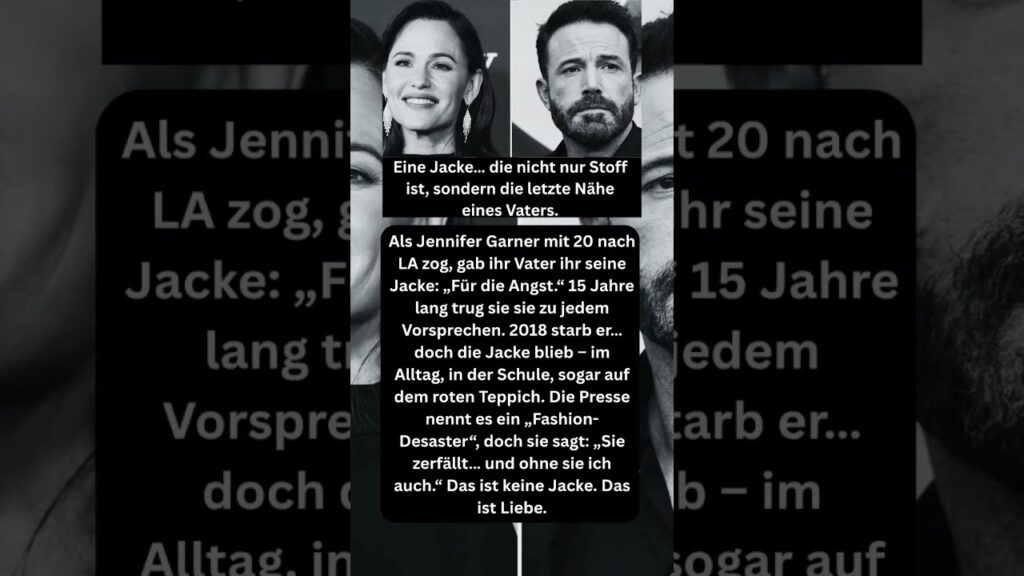 Eine Jacke… die nicht nur Stoff ist, sondern die letzte Nähe eines Vaters. #shorts