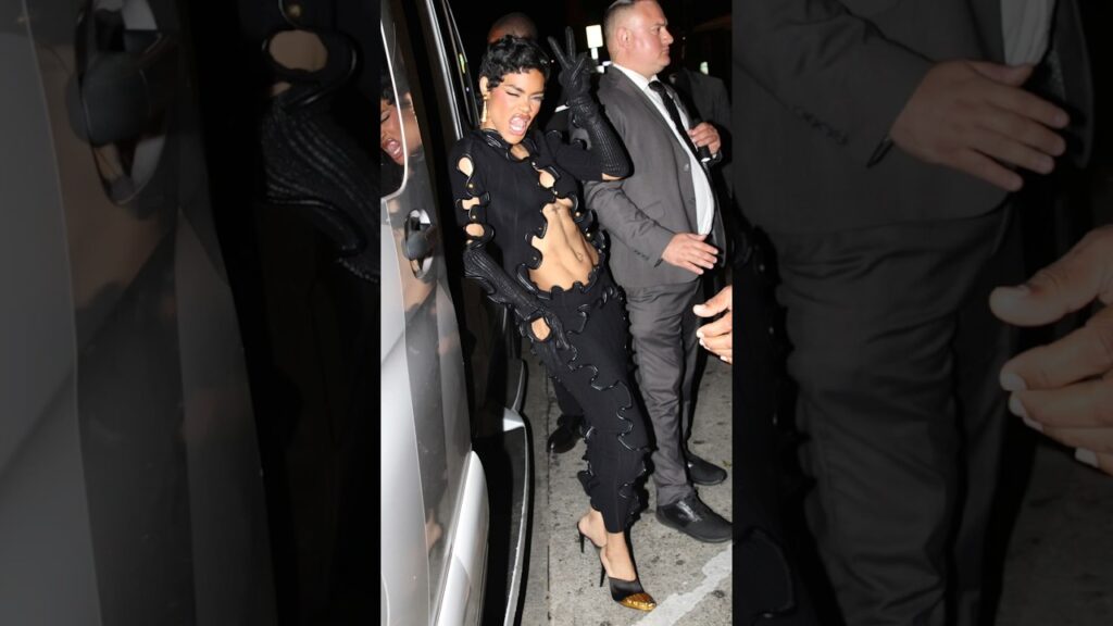 Teyana Taylor Fierce Slay @ Beyoncé & JayZ Oscars The Gold Party #teyanataylor #fashionpolice