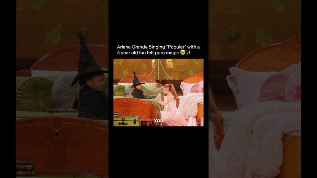 When Ariana Grande surprised a 4 year old fan with Popular 🥺✨ #arianagrande