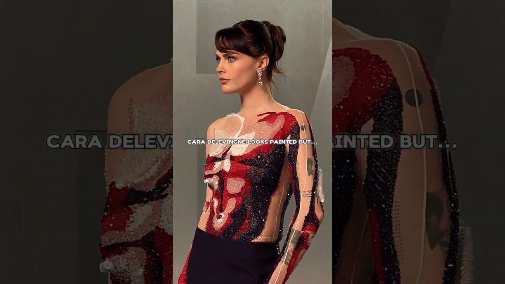 This “Muscle Dress” Broke the Internet 😱 #CaraDelevingne
