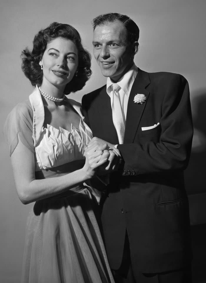 Ava Gardner and Frank Sinatra pose for a photo on their wedding day on Nov. 7, 1951Credit: CBS via Getty