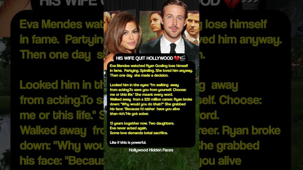 HIS WIFE QUIT HOLLYWOOD 🎬💔