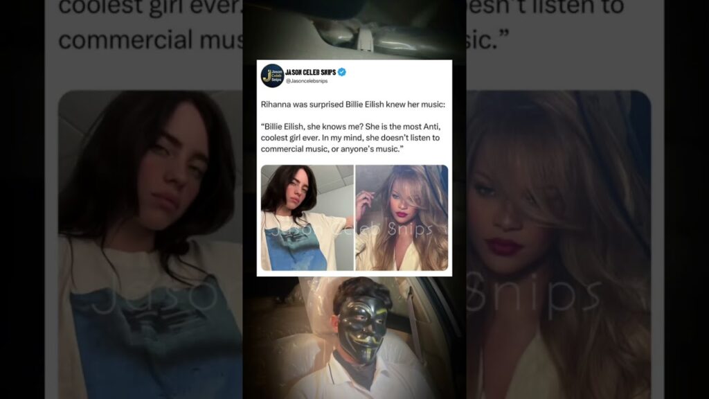 Rihanna can’t believe Billie Eilish listens to HER?! 😱 #rihanna #billieeilish