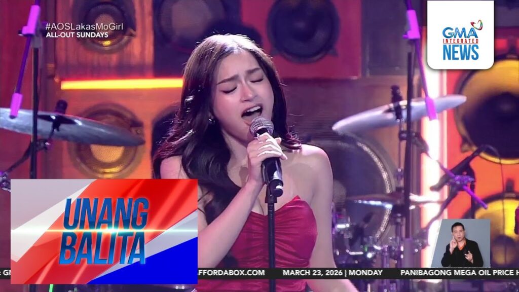 "Pumapag-ibig," newest single ni Jillian Ward; ibinida sa "All-Out Sundays" stage | Unang Balita