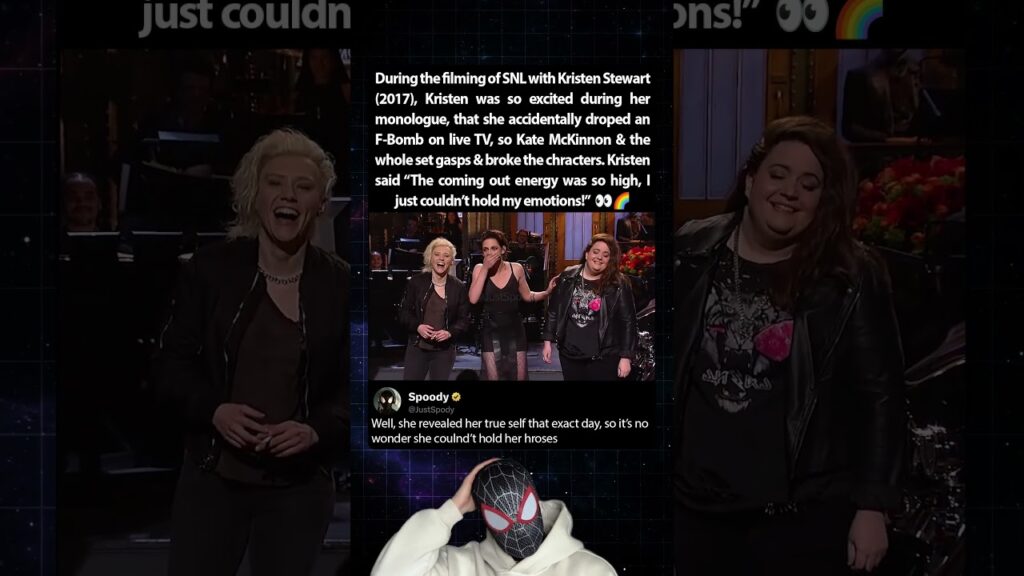 During the filming of SNL (2017), Kristen Stewart couldn't hold