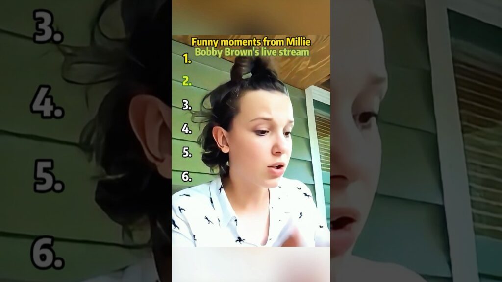 .Funny moments from Millie Bobby Brown's live stream.#funny#MillieBobbyBrown#celebrity#foryou