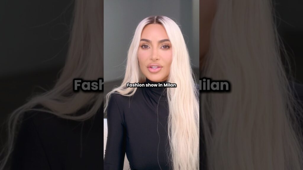 Kim Kardashian Directing Dolce & Gabbana Show! #kimkardashian #skims #kardashians #shorts #fashion