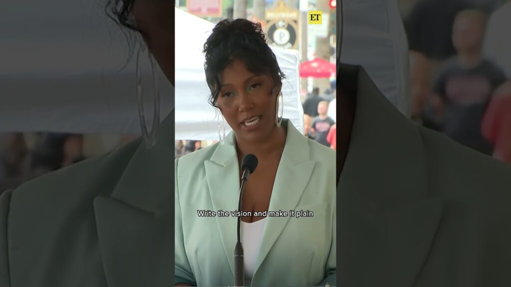 #chadwickboseman's wife Simone Honors Him at Posthumous Walk of Fame Ceremony #blackpanther