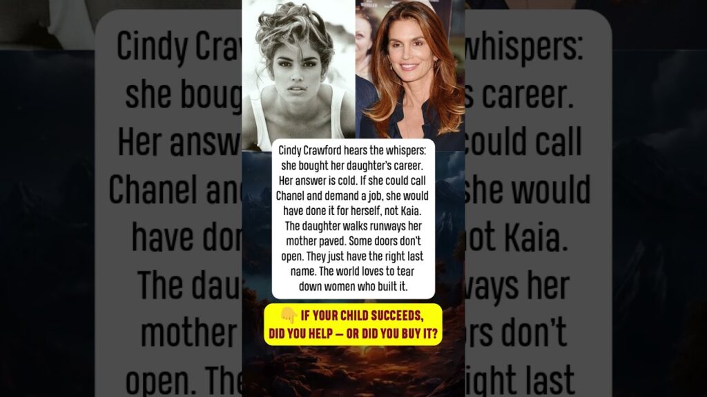 👑 CINDY CRAWFORD: THE DOOR SHE COULDN’T OPEN FOR HERSELF