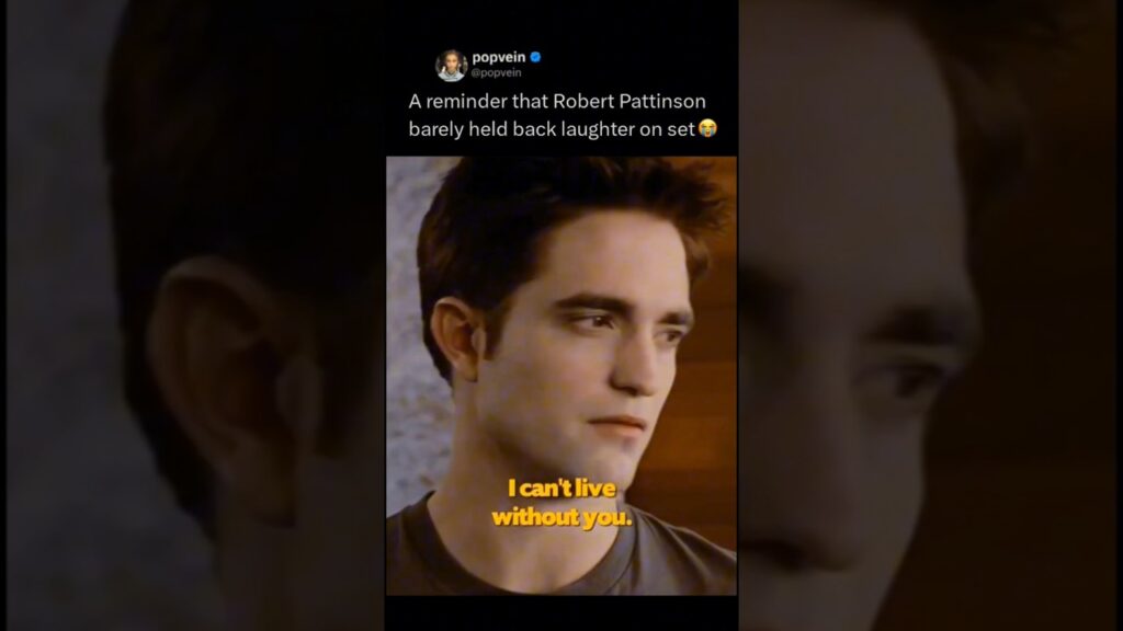 A reminder that Robert Pattinson barely held back laughter on set 😭