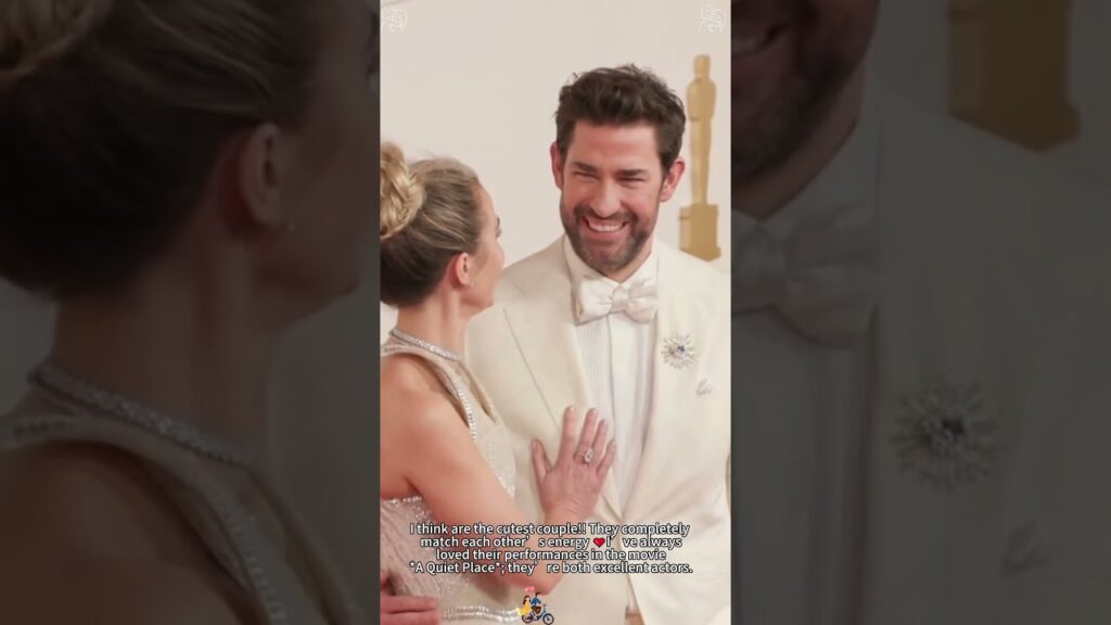 Emily & John: Hollywood Fame, Real-Life Perfect Chemistry 💞.#EmilyBlunt #johnkrasinski #couplegoals