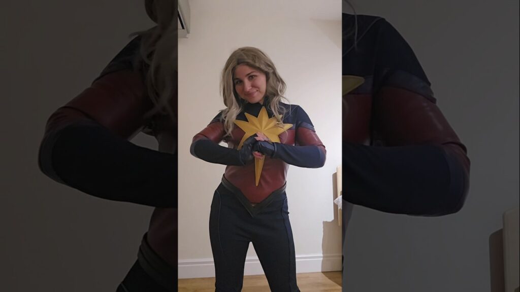My Captain Marvel Cosplay arrived! #marvelstudios #disney #brielarson