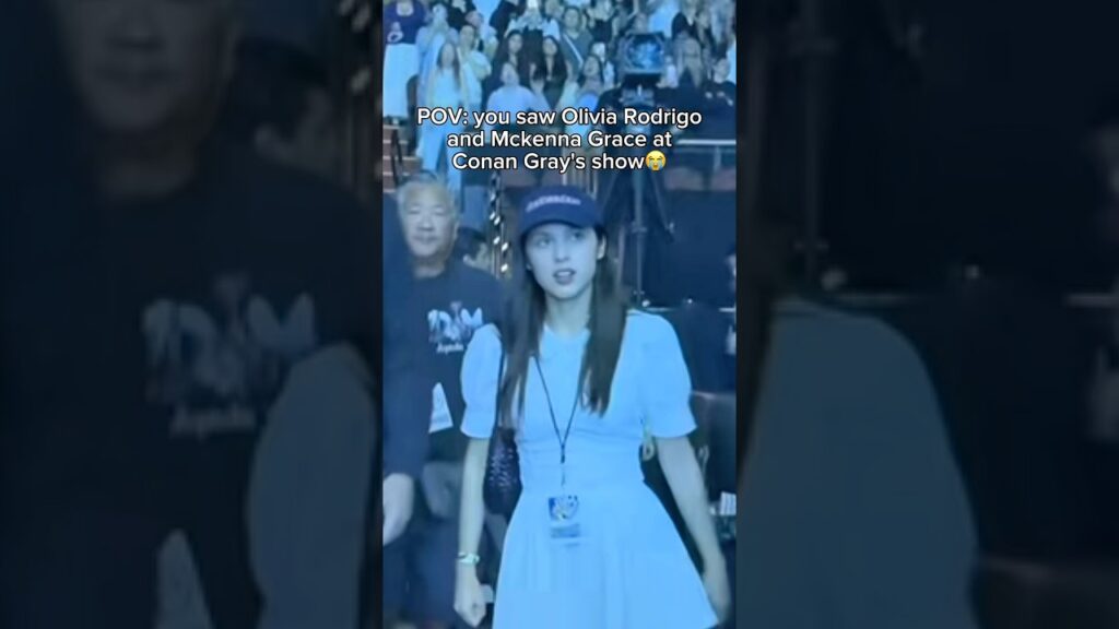 Olivia Rodrigo CAUGHT with Mckenna Grace at Conan Gray's concert