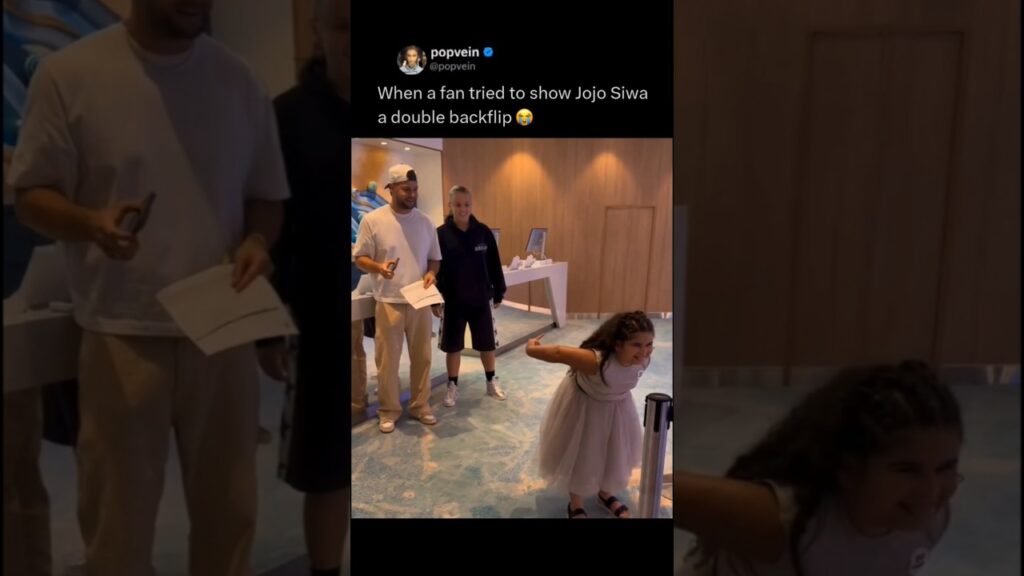 When a fan tried to show Jojo Siwa a double backflip 😭