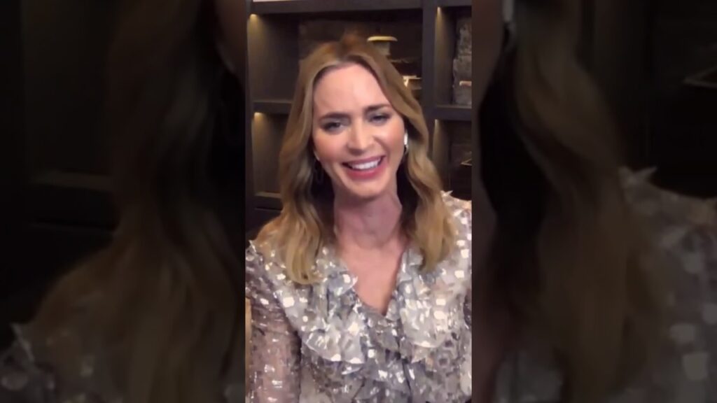 Emily Blunt at QUARANTINE ! Daughters sounding British 🇬🇧😮‍💨