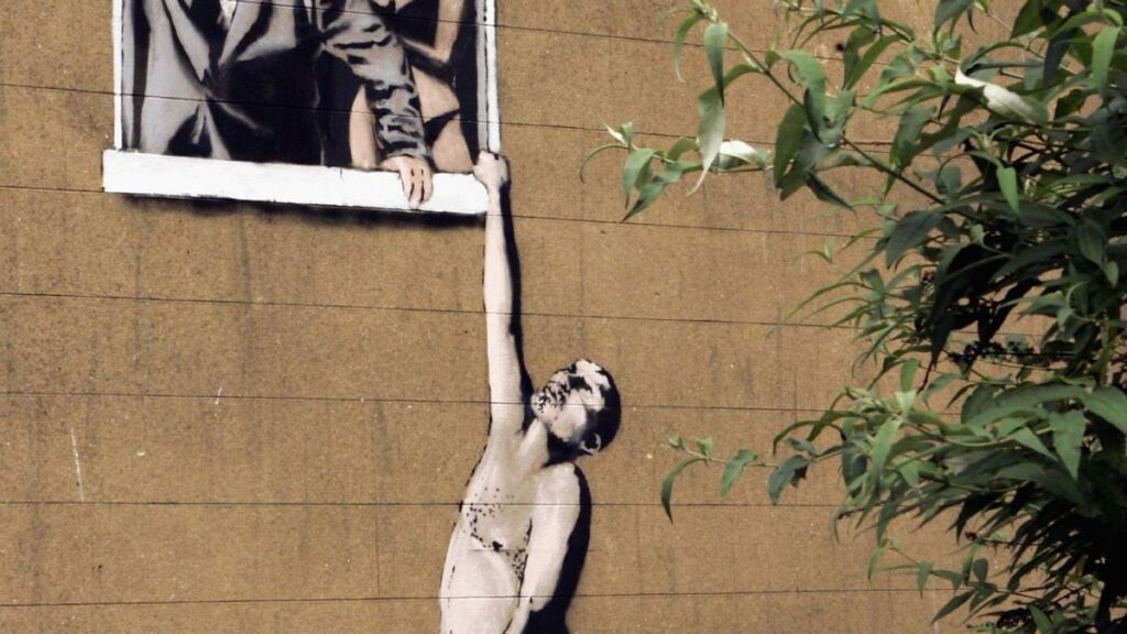 Keith Allen says he modelled nude for Banksy’s Well Hung Lover Bristol Live