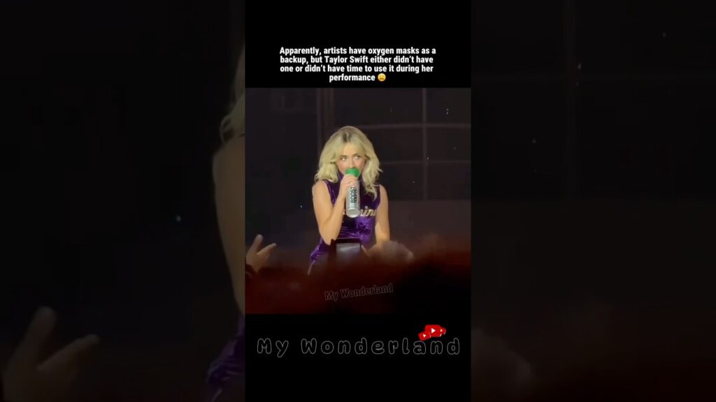 Heartbreaking to See Taylor Swift Was The Only Artist Without Oxygen Support On Stage! #taylorswift