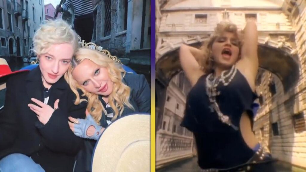 Madonna and Julia Garner RECREATE Like a Virgin Music Video