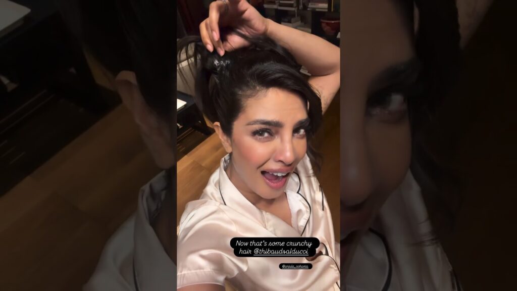 Priyanka Chopra shares HILARIOUS video as her hair gets sticky after attending an event 🤣 #shorts