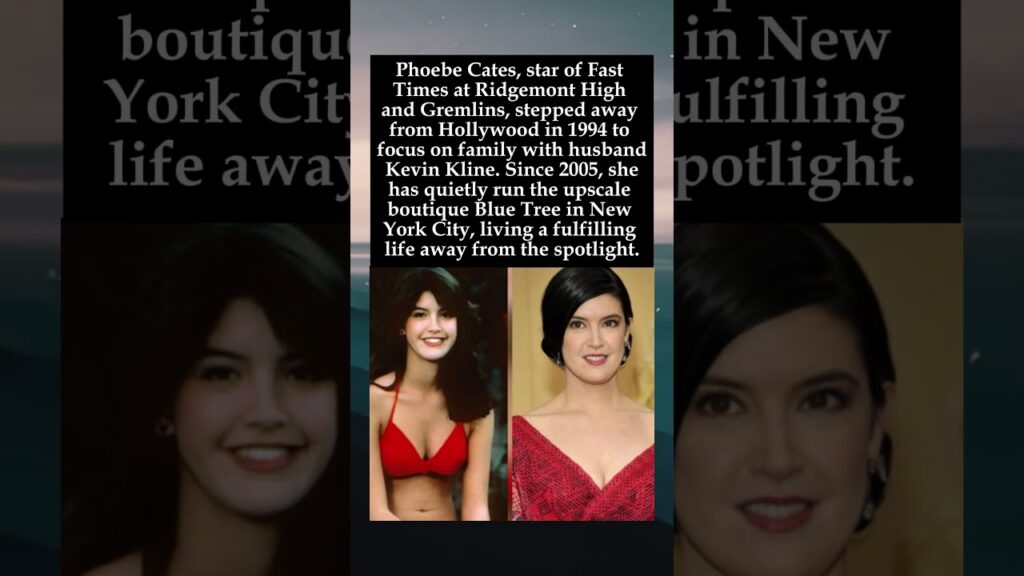 The Quiet Life of an 80s Icon: Phoebe Cates Then and Now #PhoebeCates #Gremlins #KevinKline #80sIcon The Quiet Life of an 80s Icon: Phoebe Cates Then and Now #PhoebeCates #Gremlins #KevinKline #80sIcon