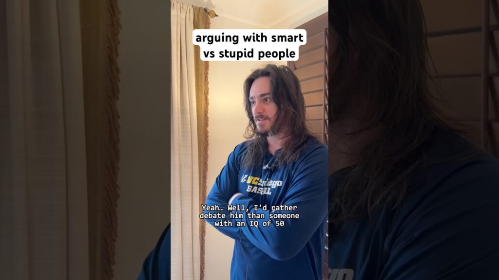 arguing against smart vs stupid people #shorts #comedy #funny