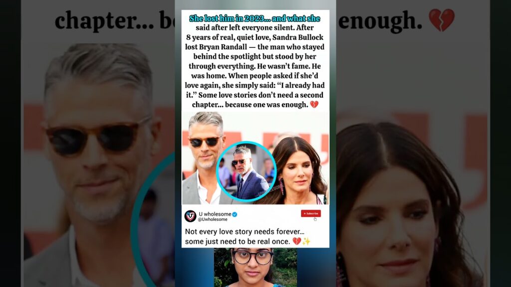 Sandra Bullock Love Story 💔 | Bryan Randall Death & Her Powerful Reply