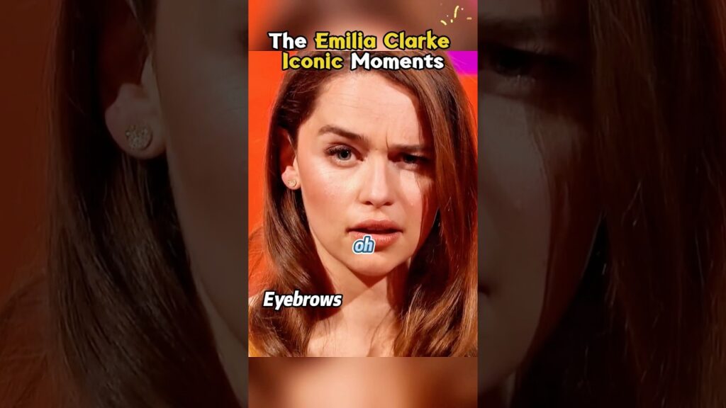 The Emilia Clarke iconic moments 😂❤️ #celebrity #funny #emiliaclarke #shorts