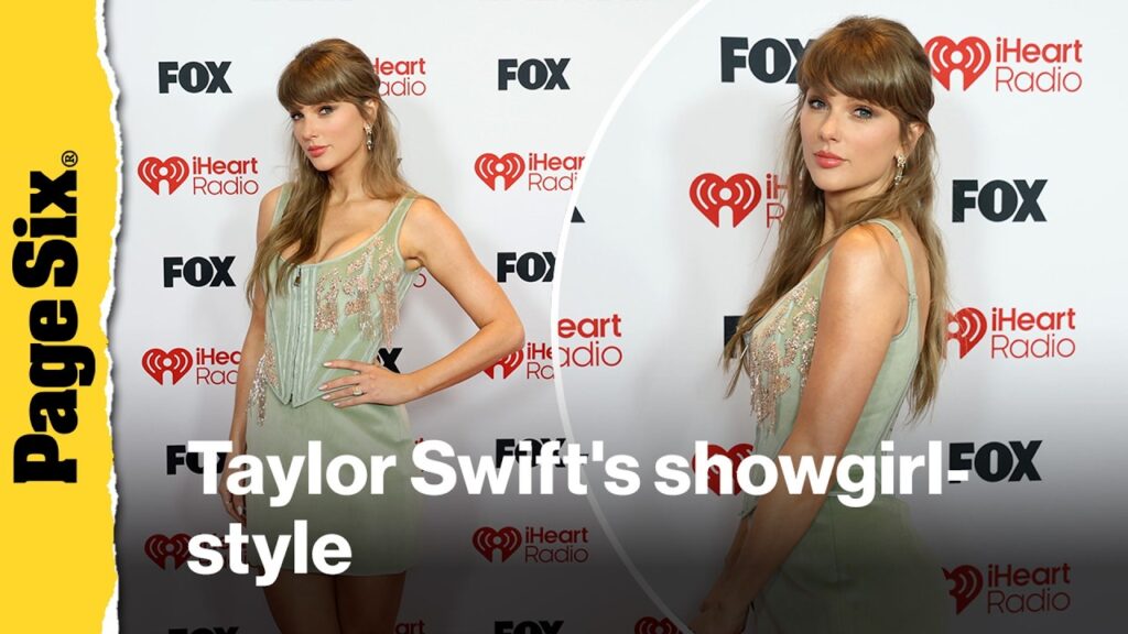 Taylor Swift shines in showgirl-worthy corset on iHeartRadio Music Awards 2026 red carpet