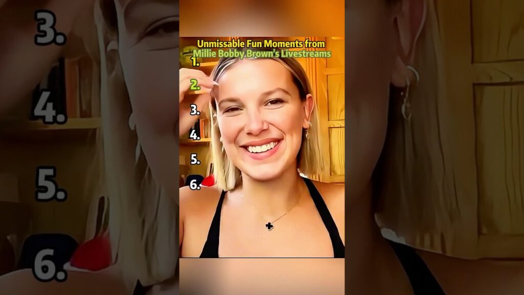 Unmissable Fun Moments from Millie Bobby Brown's Livestreams.#funny#MillieBobbyBrown#celebrity