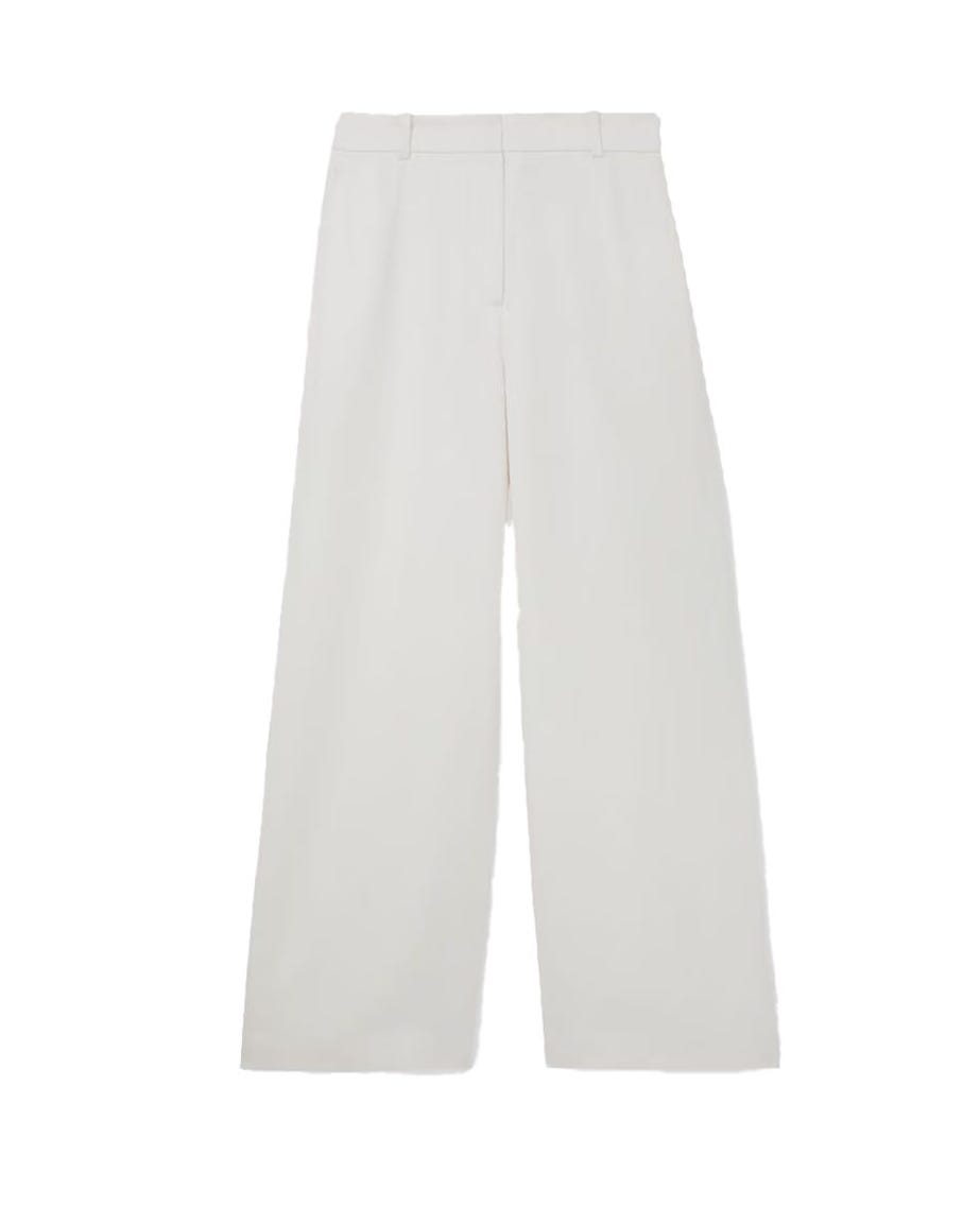 Reiss linen-blend wide-leg trousers