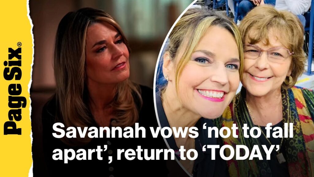 Savannah Guthrie's 'Today' show return, vows not to 'fall apart' in emotional interview