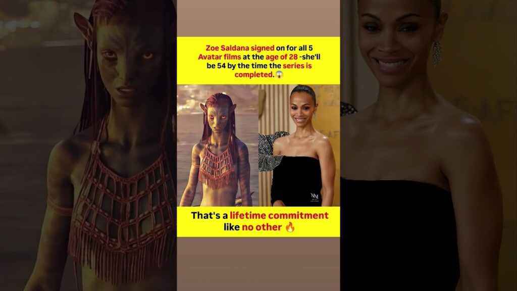 When Zoe Saldana signed on for all five parts of Avatar she was just 28 young ambitious 🔥 When Zoe Saldana signed on for all five parts of Avatar she was just 28 young ambitious 🔥
