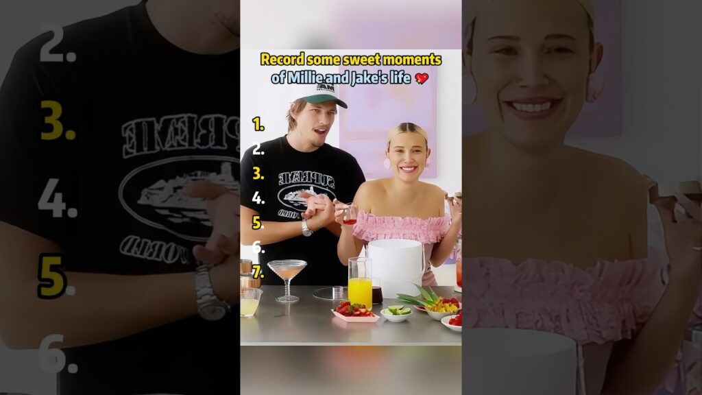 Record some sweet moments of Millie and Jake's life 💖#milliebobbybrown #jakebongiovi