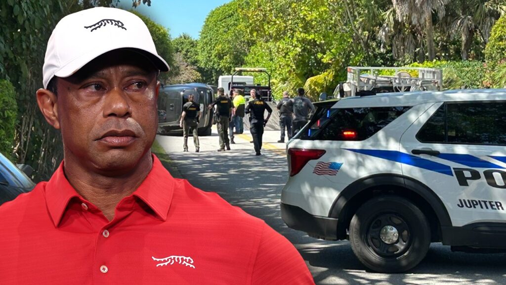 Tiger Woods Booked on DUI After Rollover Car Crash in Florida
