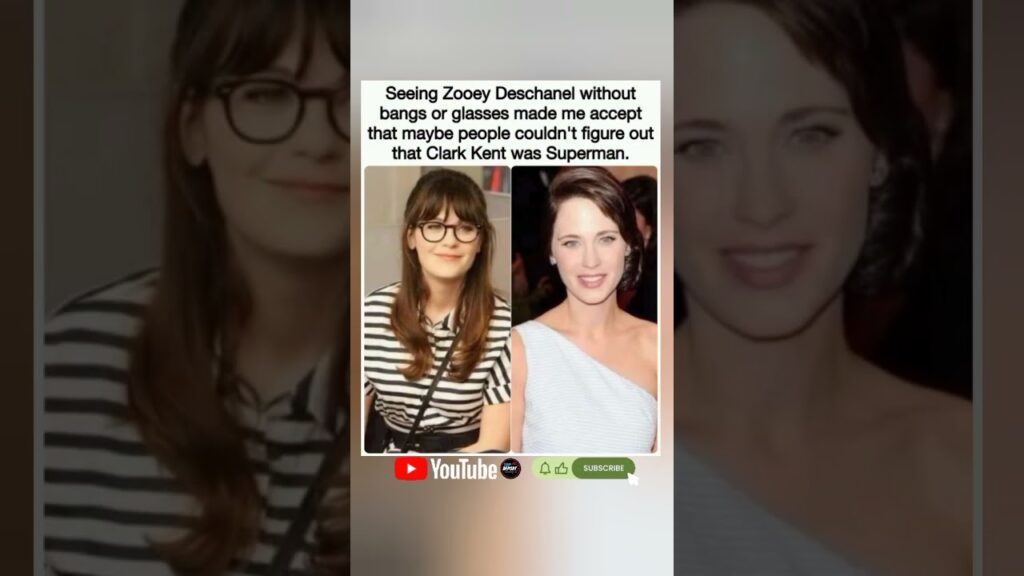 😎 Seeing Zooey Deschanel without bangs or glasses makes you realize.#fyp #shorts 😎 Seeing Zooey Deschanel without bangs or glasses makes you realize.#fyp #shorts