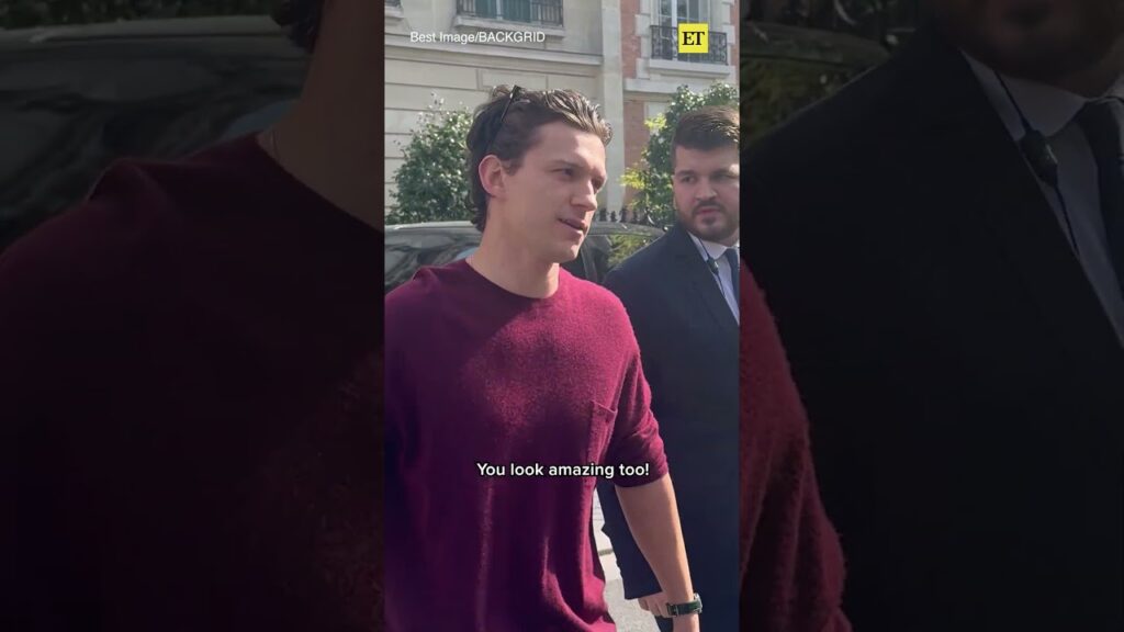 Tom Holland Hypes Up Zendaya While Meeting Fans in Paris Ahead of 'The Drama' Premiere