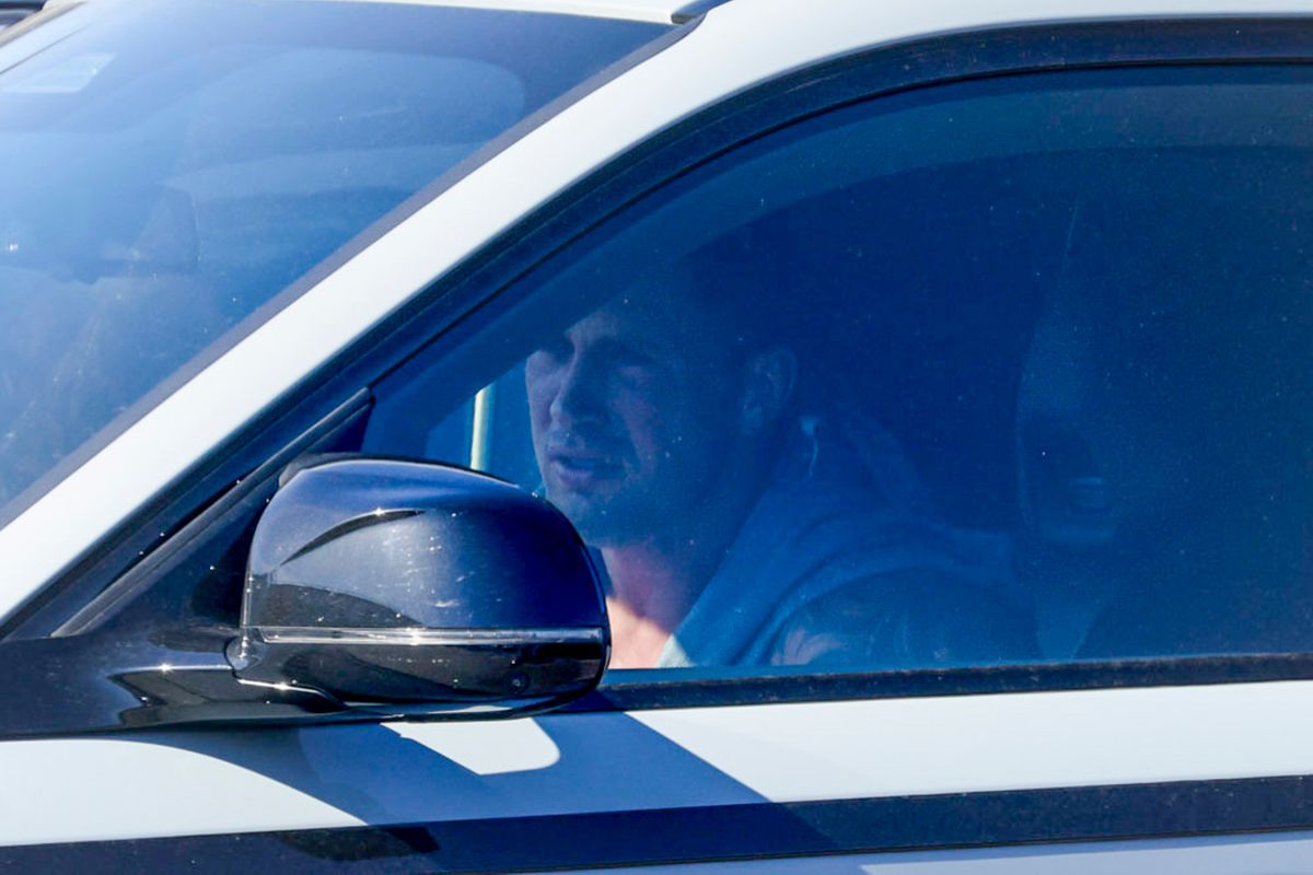 Dan was seen to be taking an emotional call