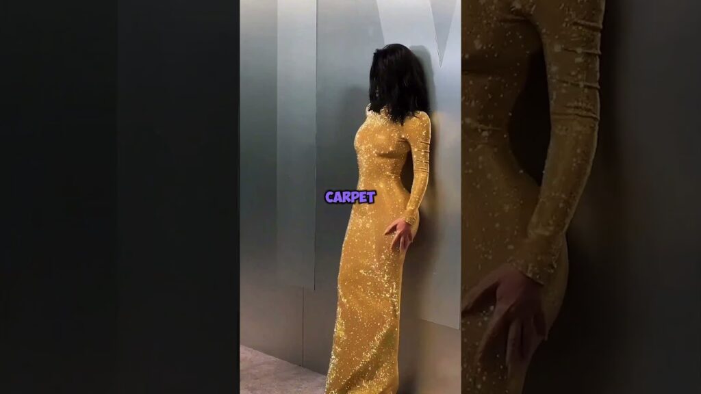 Kim Kardashian TRIPS in Stunning Gold Dress 😳 #shorts