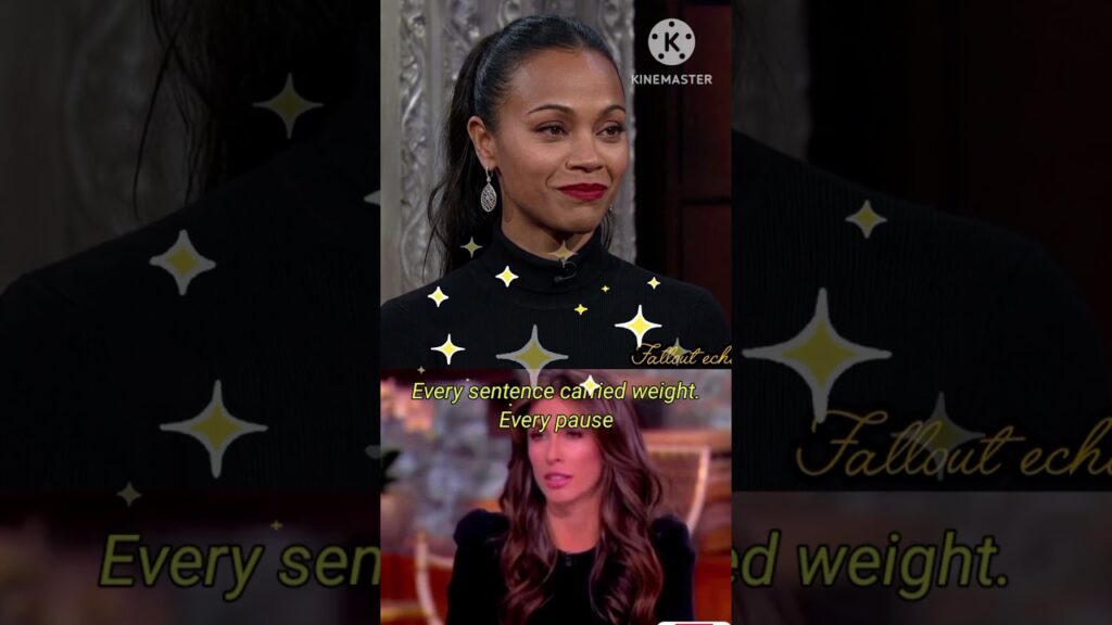 Zoe Saldaña STOPS Smiling After This Question – Awkward Interview Moment Goes Viral 😳